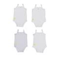 Baby Boy Sleeveless 4pc Onesie Set