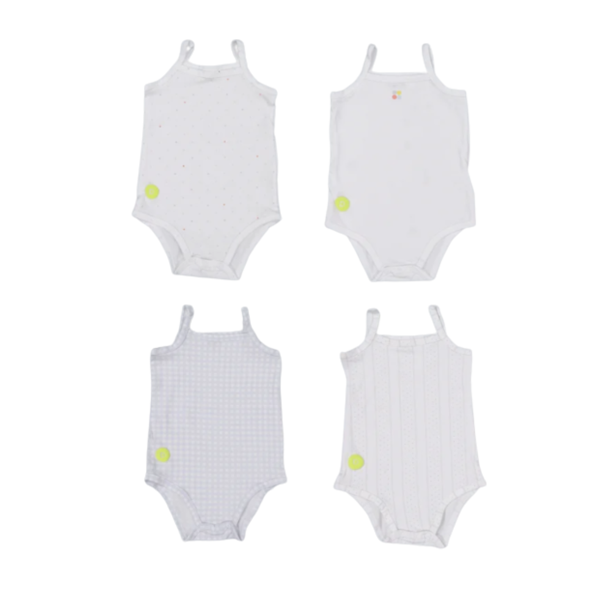 Baby Boy Sleeveless 4pc Onesie Set