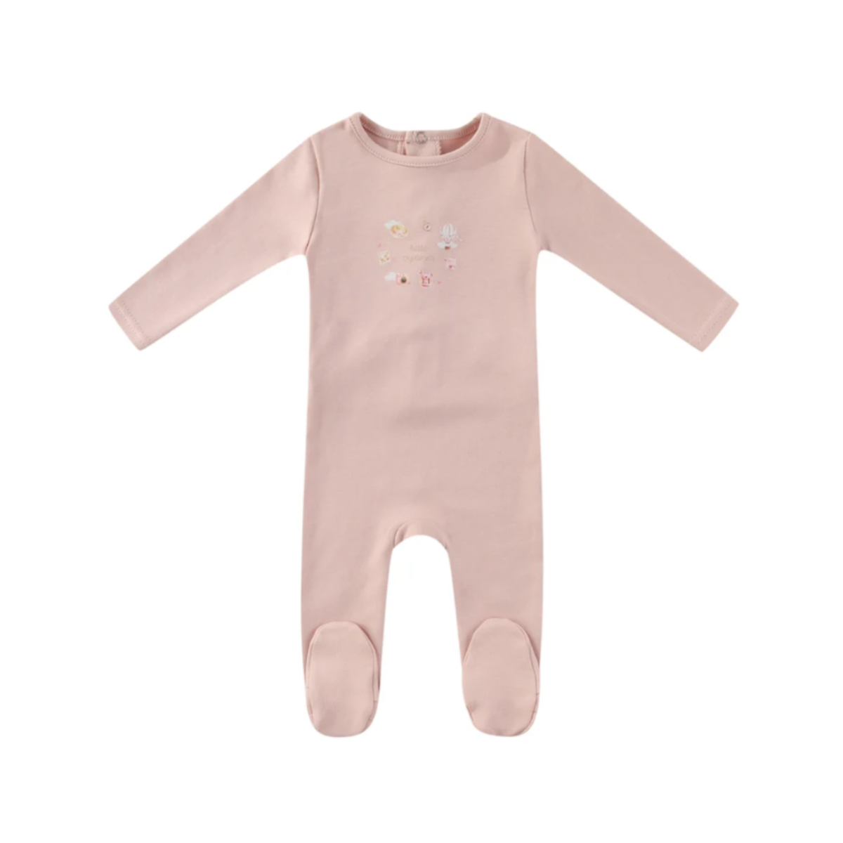 Pink Little Explorer Footie - Girls