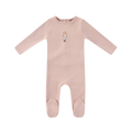 Pink Vintage Skier Footie - Girls