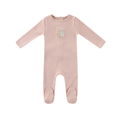 Pink Sherpa Bunny Footie - Girls