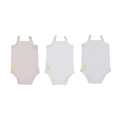 Baby Girl Sleeveless 3pc Onesie Set