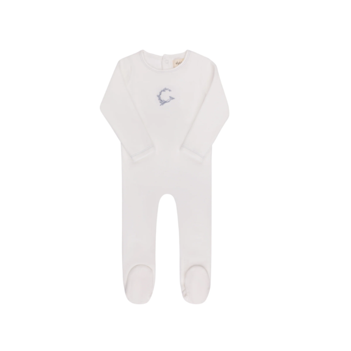 Metallic Wreath Collection Ivory Footie - Boys
