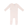 Pink Butterfly Wrapover Pointelle Footie - Girls